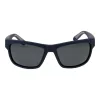 Polaroid PLD7031S59FLL Men's Rectangular Sunglasses - Matte Black Frame, Grey Polarized Lens, 59mm