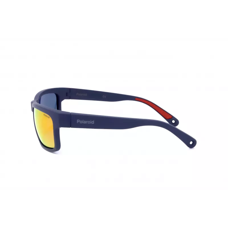 Polaroid PLD7031S8RU Men's Polarized Sunglasses - Black Frame Grey Lens 59mm