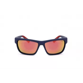 Polaroid PLD7031S8RU Men's Polarized Sunglasses - Black Frame Grey Lens 59mm
