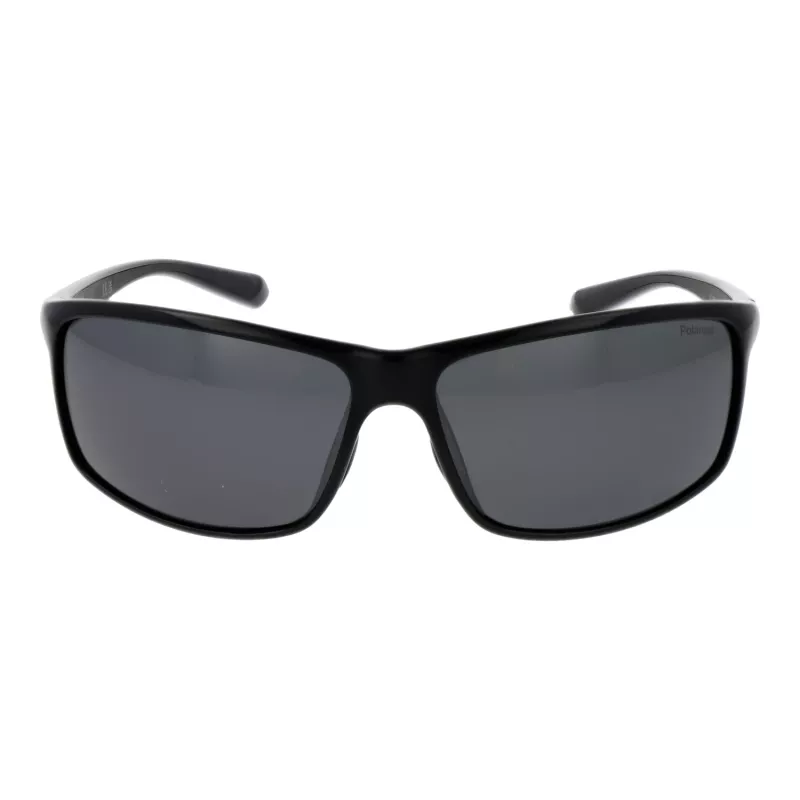 Polaroid PLD7036S63807 Unisex Rectangular Sunglasses - Black Frame Grey Lens