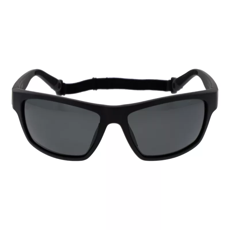POLAROID PLD7037S60807 Unisex Pilot Sunglasses - Grey Lens - Black Frame