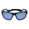 Polaroid PLD7037S60PJP Unisex Rectangular Sunglasses - Black Frame Grey Lens 60mm