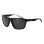 POLAROID PLD7040S5908A Men's Rectangular Polarized Sunglasses - Grey Frame Grey Lens 59mm