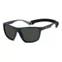 POLAROID PLD7040SFLL Men's Sunglasses - Black Frame, Grey Polarized Lens, 59mm