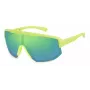 POLAROID PLD7047S4AN Unisex Polarized Sunglasses – Black Frame, Grey Lens, Shield Style, 99/1/135 mm
