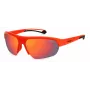 POLAROID PLD7048S0Z3G6 Unisex Pilot Sunglasses - Havana/Green, 65/17/130 mm