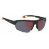 Polaroid PLD7048S8LZG6 Unisex Pilot Sunglasses - Grey Lens, Black Frame