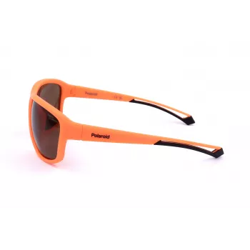 POLAROID PLD7049S2M5 Unisex Sport Sunglasses - Matte Black Frame, Grey Polarized Lens