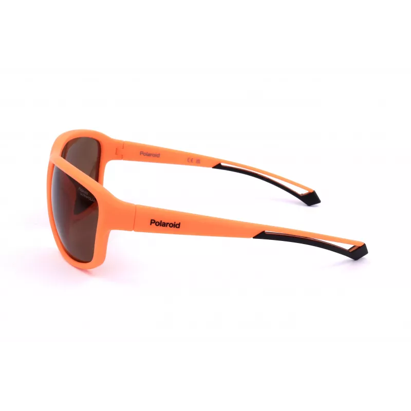 POLAROID PLD7049S2M5 Unisex Sport Sunglasses - Matte Black Frame, Grey Polarized Lens