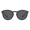 Polaroid PLD7050S003 Unisex Rectangular Sunglasses - Black Frame Grey Polarized Lens