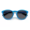 POLAROID PLD7050SMVU Unisex Square Sunglasses - Matte Black Frame, Grey Polarized Lens, 52mm