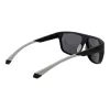 POLAROID PLD7053S60003 Men's Square Sunglasses - Black Frame Grey Polarized Lens