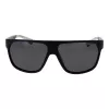 POLAROID PLD7053S60003 Men's Square Sunglasses - Black Frame Grey Polarized Lens