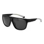 POLAROID PLD7053S60003 Men's Square Sunglasses - Black Frame Grey Polarized Lens