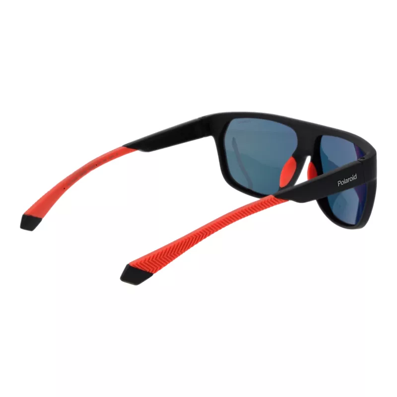 POLAROID PLD7053S60BLX Men's Sunglasses - Polarized Grey Lens - Black Frame - 60/12/140 mm