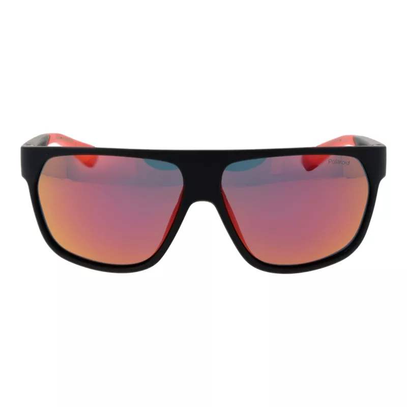 POLAROID PLD7053S60BLX Men's Sunglasses - Polarized Grey Lens - Black Frame - 60/12/140 mm