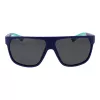 Polaroid PLD7053S60FLL Men's Rectangular Sunglasses - Black/Grey Frame - Polarized Grey Lenses - 60/12/140 mm