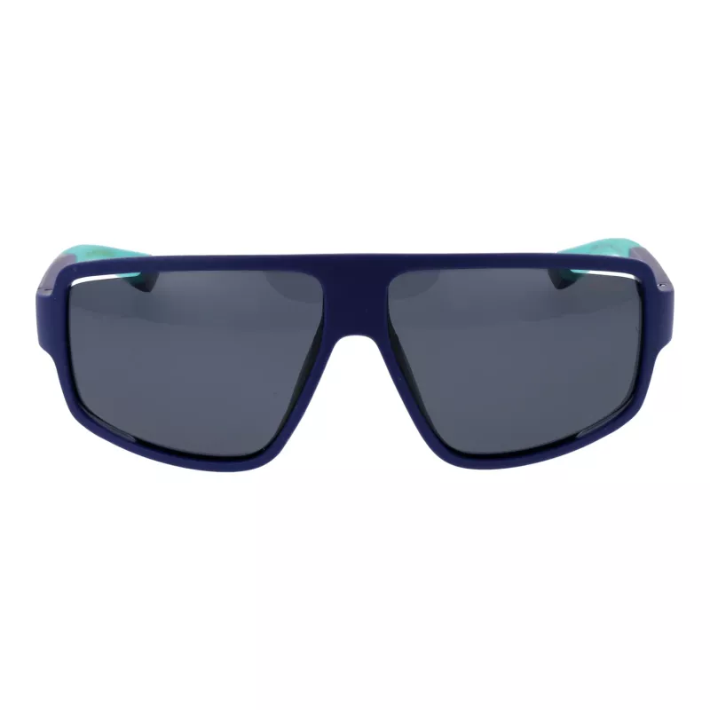 Polaroid PLD7054/S 61FLL Men's Rectangular Sunglasses - Black Frame Grey Polarized Lenses 61mm