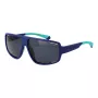 Polaroid PLD7054/S 61FLL Men's Rectangular Sunglasses - Black Frame Grey Polarized Lenses 61mm