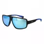 Polaroid PLD7054S610VK Men's Rectangular Polarized Sunglasses - Black Frame Grey Lens 61mm