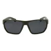 POLAROID PLD7057S60DLD Men's Rectangular Sunglasses - Dark Grey Frame, Grey Polarized Lens