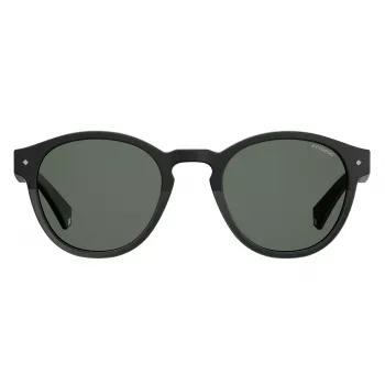 POLAROID Unisex PLD6042S807M9 Sunglasses - Square Full Rim Plastic Frame with Polarized Grey Lenses - UV400 Protection - 49mm Lens Width
