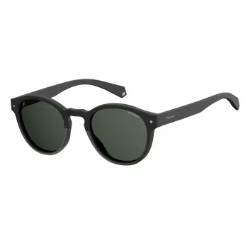 POLAROID Unisex PLD6042S807M9 Sunglasses - Square Full Rim Plastic Frame with Polarized Grey Lenses - UV400 Protection - 49mm Lens Width