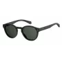 POLAROID Unisex PLD6042S807M9 Sunglasses - Square Full Rim Plastic Frame with Polarized Grey Lenses - UV400 Protection - 49mm Lens Width