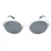 POLAROID Unisex PLD6066SVK6EX Sunglasses - Black Frame, Grey Polarized Lens, 51mm