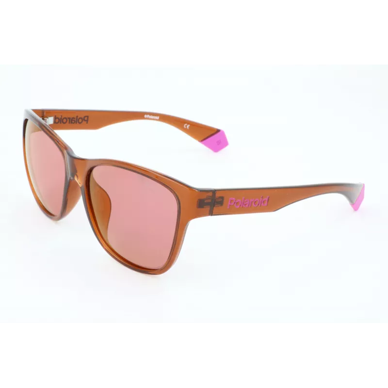POLAROID Unisex PLD6077FS-09Q Sunglasses Polarized Rectangular Black Frame Grey Lens 58/17/140 mm