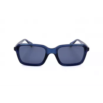 POLAROID Unisex PLD6161SPJP Rectangular Polarized Sunglasses - Black Frame Grey Lens 58mm