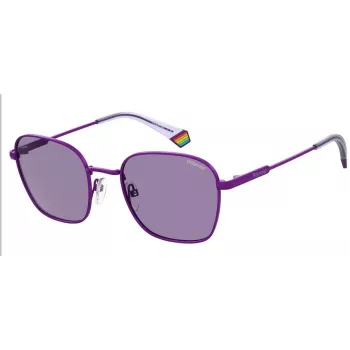 POLAROID Unisex PLD6170SB3V Sunglasses - Matte Black Frame, Grey Polarized Lenses, 53mm