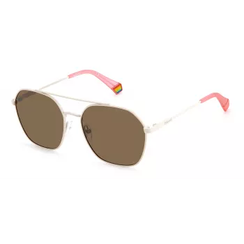 POLAROID Unisex PLD6172S10ASP Sunglasses - Black Frame Grey Lens 57mm