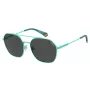 POLAROID Unisex PLD6172S5CB Pilot Sunglasses - Black Frame Grey Polarized Lens 57mm