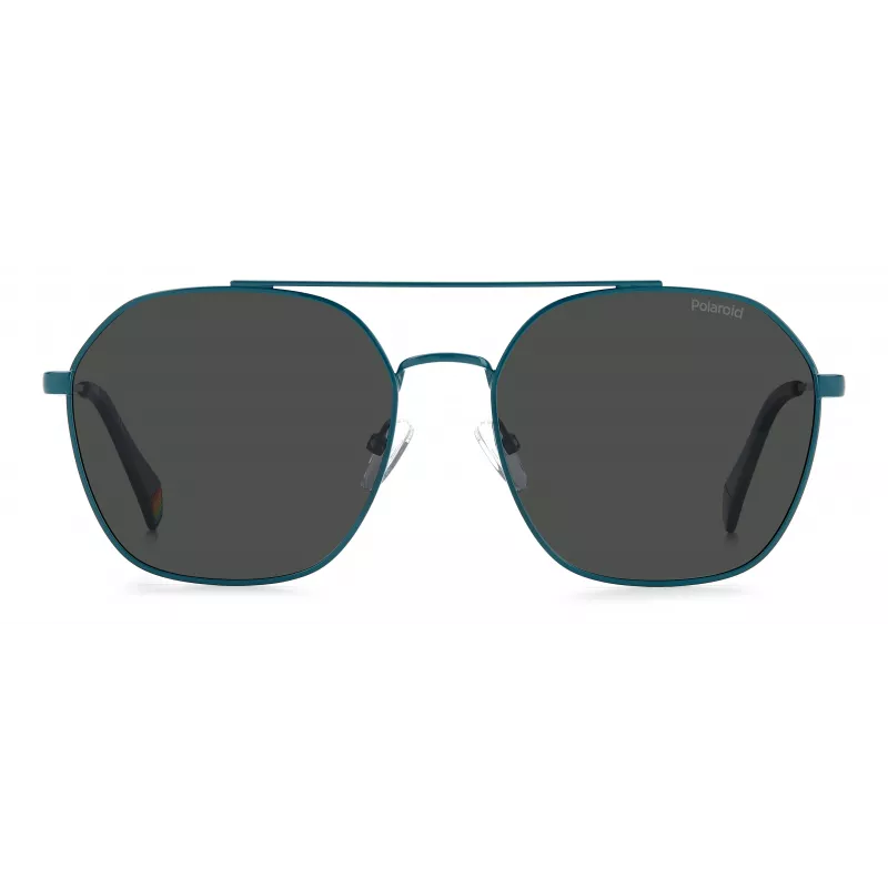 POLAROID Unisex PLD6172SMR8M9 Square Sunglasses Havana Green Polarized UV400