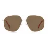 POLAROID Unisex PLD6173S10ASP Sunglasses - Rectangular Black Frame Grey Polarized Lenses 58mm