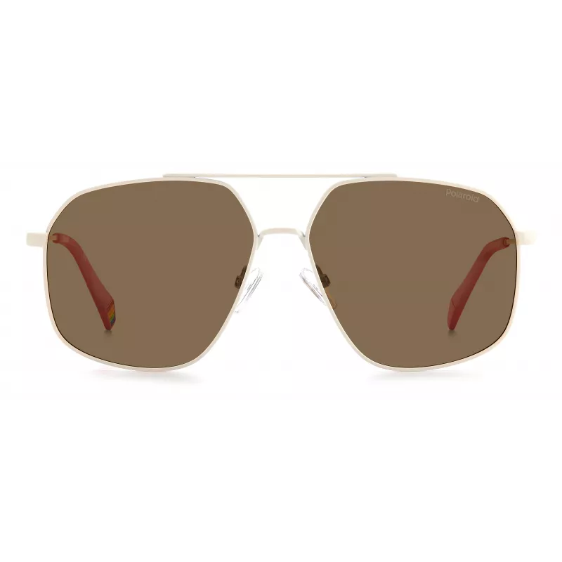 POLAROID Unisex PLD6173S10ASP Sunglasses - Rectangular Black Frame Grey Polarized Lenses 58mm