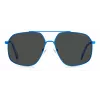 POLAROID Unisex PLD6173SMVUM9 Sunglasses - Black Frame, Grey Polarized Lens, 58mm
