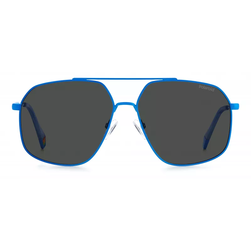 POLAROID Unisex PLD6173SMVUM9 Sunglasses - Black Frame, Grey Polarized Lens, 58mm