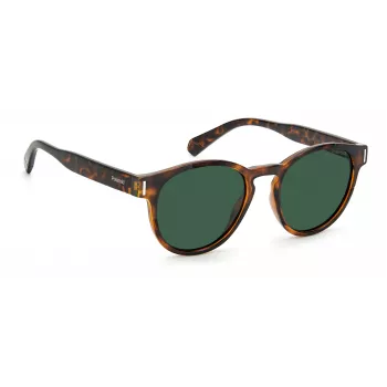 POLAROID Unisex PLD6175S086UC Sunglasses Havana Brown Polarized 51mm