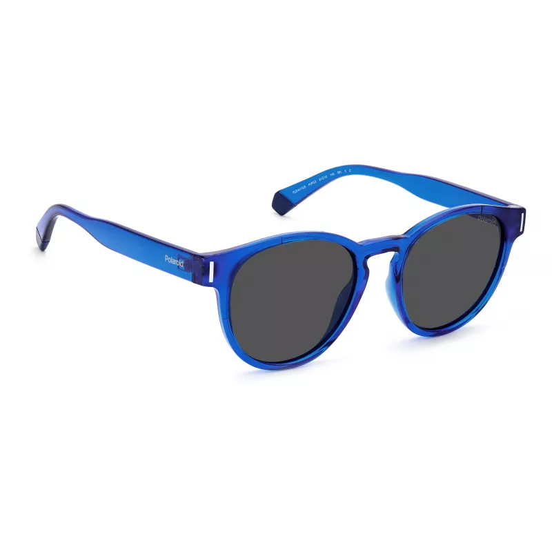 POLAROID Unisex PLD6175SPJPC3 Rectangular Sunglasses - Black Frame Grey Polarized Lenses 51mm