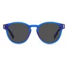 POLAROID Unisex PLD6175SPJPC3 Rectangular Sunglasses - Black Frame Grey Polarized Lenses 51mm
