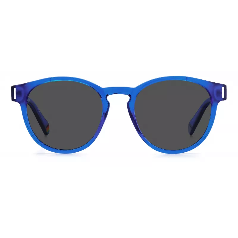 POLAROID Unisex PLD6175SPJPC3 Rectangular Sunglasses - Black Frame Grey Polarized Lenses 51mm