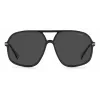 POLAROID Unisex PLD6182SKB7M9 Rectangular Sunglasses Black/Grey 59mm
