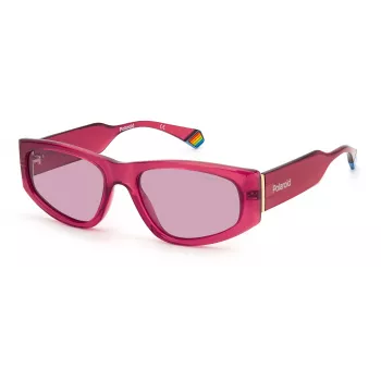 POLAROID Unisex Sunglasses PLD6169S8CQ0F Black Frame Grey Polarized Lens 55/18/140 mm