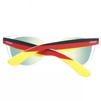 Polaroid Unisex Sunglasses S8443-CWY - Classic Square Frame, Polarized Grey Lenses, 55mm
