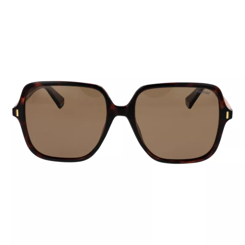 POLAROID Women's PLD6219S56086 Sunglasses - Black Frame Grey Polarized Lens 56mm