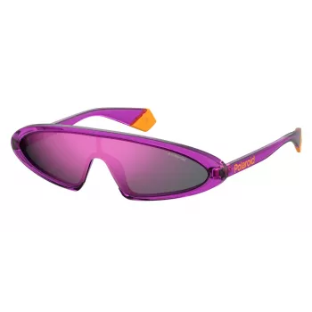 POLAROID Women's Sunglasses 6074-S-B3V-99 Oversized Square Polarized Grey Lens Black Frame