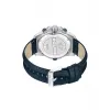 POLICE Men's PEWJF0022503 Quartz Analog Watch 46mm Stainless Steel Black Leather Strap