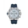 POLICE Men's PEWJF0022503 Quartz Analog Watch 46mm Stainless Steel Black Leather Strap